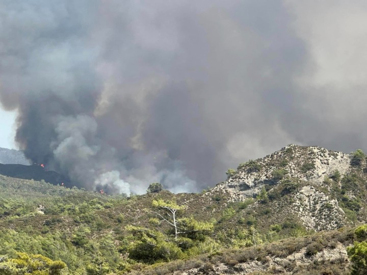 Το μέτωπο στο Βάτι. Φώτο: Γιώργος Πόκκιας