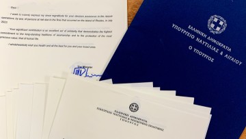 Ο υπουργός Ναυτιλίας ευχαριστεί  τους Ροδίτες για τη συνδρομή τους