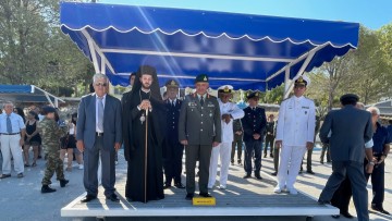 Στην ορκωμοσία των νεοσύλλεκτων φαντάρων παρευρέθηκε ο Κάλλιστος Διακογεωργίου