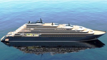 Evrima: Το πολυτελές κρουαζιερόπλοιο του ξενοδοχειακού κολοσσού Ritz-Carlton για πρώτη φορά στη Ρόδο