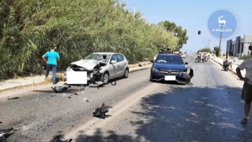 Συμβαίνει τώρα: Σοβαρό τροχαίο ατύχημα με τραυματίες - Κλειστή η Ρόδου - Καλλιθέας