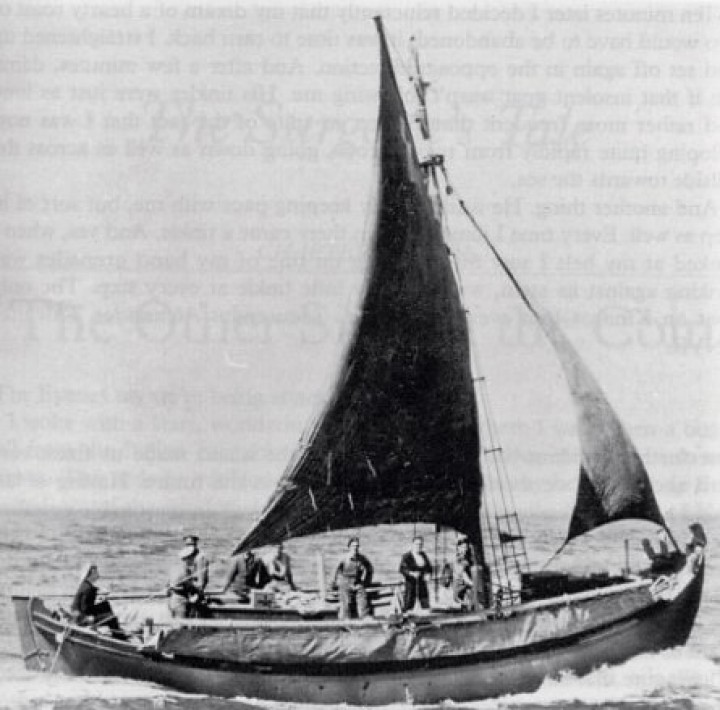 Ένα από τα καΐ́κια που μετέφερε κομάντος και κατασκόπους.  Περιοχή Απλοθήκα