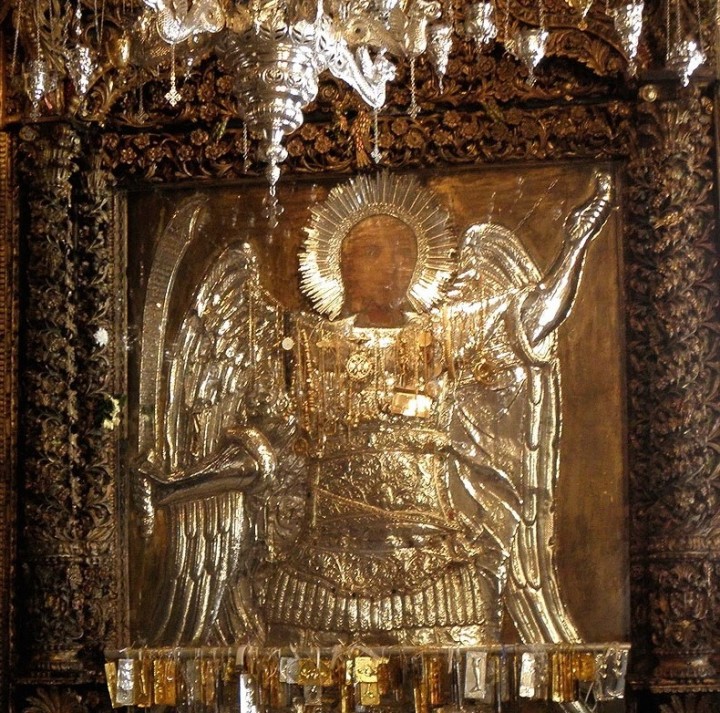 Η θαυματουργή εικόνα του Αρχαγγέλου Μιχαήλ στο μοναστήρι του Πανορμίτη στη Σύμη