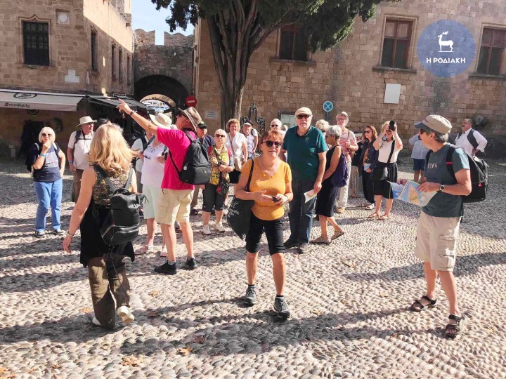 Οι τουρίστες χθες στη Μεσαιωνική Πόλη