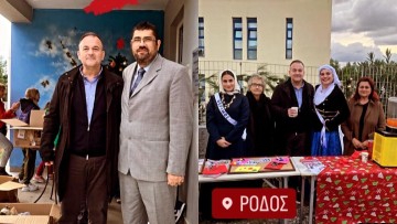 Στον στολισμό του Χριστουγεννιάτικου δέντρου του ξενώνα στο νοσοκομείο της Ρόδου ο υφυπουργός Ναυτιλίας, Γιάννης Παππάς