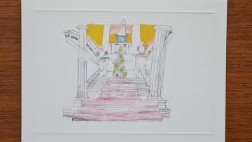 Οι ευχές της ΠτΔ με ζωγραφιά από τη Χάλκη