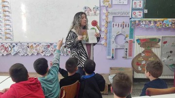 Επίσκεψη της συγγραφέως Ζ. Κοντόγιαννου στο 5ο Δημοτικό Σχολείο Ρόδου