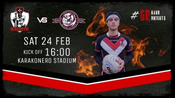 Αύριο στο Καρακόνερο   το Rhodes Knights- Aris  Eagles για το Rugby League