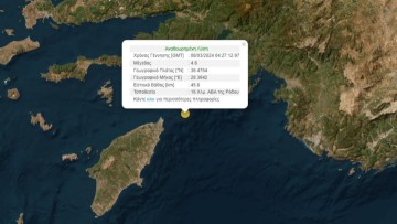 Σεισμική δόνηση με το... καλημέρα στη Ρόδο