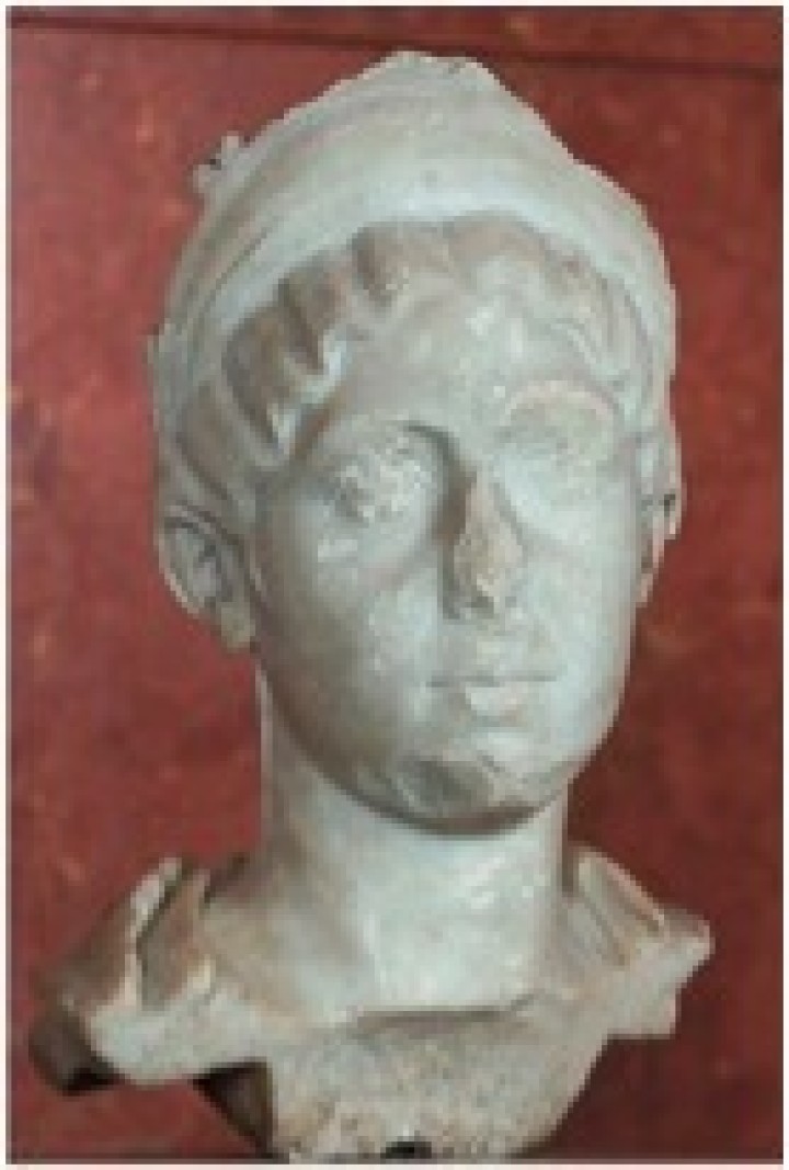 Μαρμάρινη κεφαλή της Ιουλίας Μαμμαίας, μητέρας του αυτοκράτορα Αλεξάνδρου Σέβηρου (222-235 μ.Χ.). Γύρω στο 230 μ.Χ. Παρίσι, Μουσείο του Λούβρου.