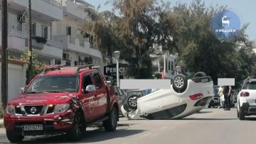 Νέο τροχαίο ατύχημα με τραυματισμό πριν από λίγο στην πόλη της Ρόδου