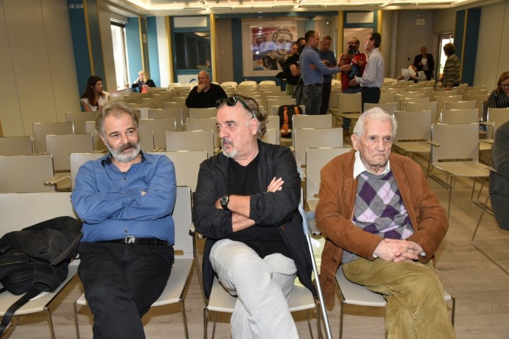 Ο συγγραφέας Παντελής Μπουκάλας, ο ηθοποιός Μιχάλης Μητρούσης και ο ποιητής Τίτος Πατρίκιος έδωσαν το «παρών» στην εκδήλωση