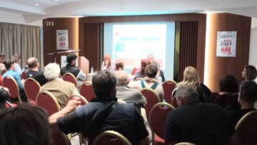 Πραγματοποιήθηκε η εκδήλωση του ΚΚΕ για το σχολείο και την Ευρωπαϊκή Ένωση με την υποψήφια ευρωβουλευτή Στέλλα Βαλαβάνη