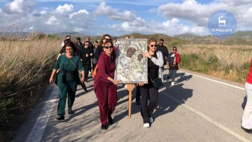 Το έθιμο επιστροφής της εικόνας της Παναγιάς Σκιαδενής στο μοναστήρι