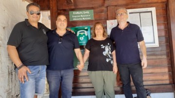 Τοποθέτηση απινιδωτή στην κοινότητα Λαχανιάς