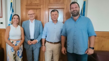 Τον Πρέσβη της Ομοσπονδιακής Δημοκρατίας της Γερμανίας Andrea Kindl, υποδέχθηκε ο δήμαρχος Κω