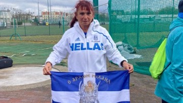 Μάγδα Ροϊλίδου και Παντελής Χρυσοχός  στο Παγκόσμιο στίβου Βετεράνων στο Γκέτεμποργκ