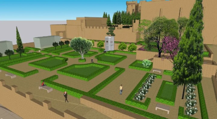 Φωτορεαλιστική απεικόνιση διαμόρφωσης και ανάδειξης του 2ου επιπέδου του αρχαιολογικού χώρου