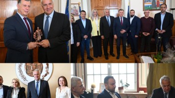 Συναντήσεις του Υπουργού Μετανάστευσης και Ασύλου, Μάκη Βορίδη, με τις αρχές στην Κω