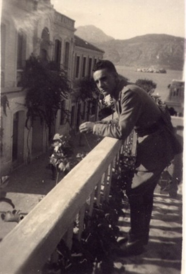 Στο μπαλκόνι του σπιτιού που έμενε ο Ennio Grimaldi