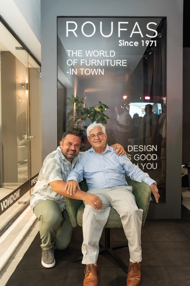 Ο κ. Ρούφας με τον ιδιοκτήτη της H Hotels Collection κ. Γιάννη Χατζηλαζάρου