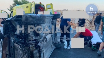 Νέο τροχαίο ατύχημα στη Ρόδου Λίνδου με μια κοπέλα τραυματία