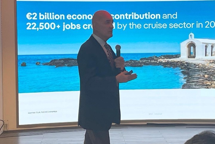 Το ανώτερο στέλεχος της MSC Cruises Κυριάκος Αναστασιάδης
