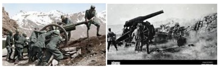 Όλμοι με τις οβίδες τους. Mortars with their shells.