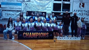 Το Ροδίων Άθλησις πήρε τον τίτλο στις Νεανίδες για το βόλεϊ